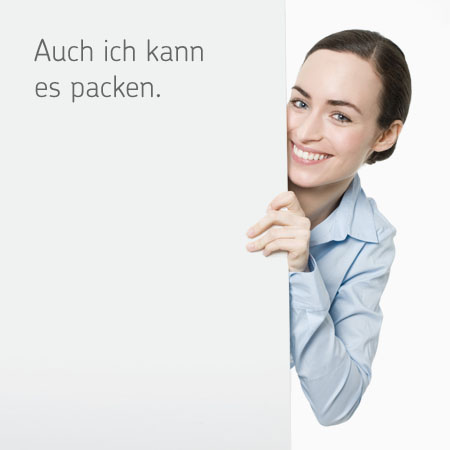 Auch ich kann es packen.